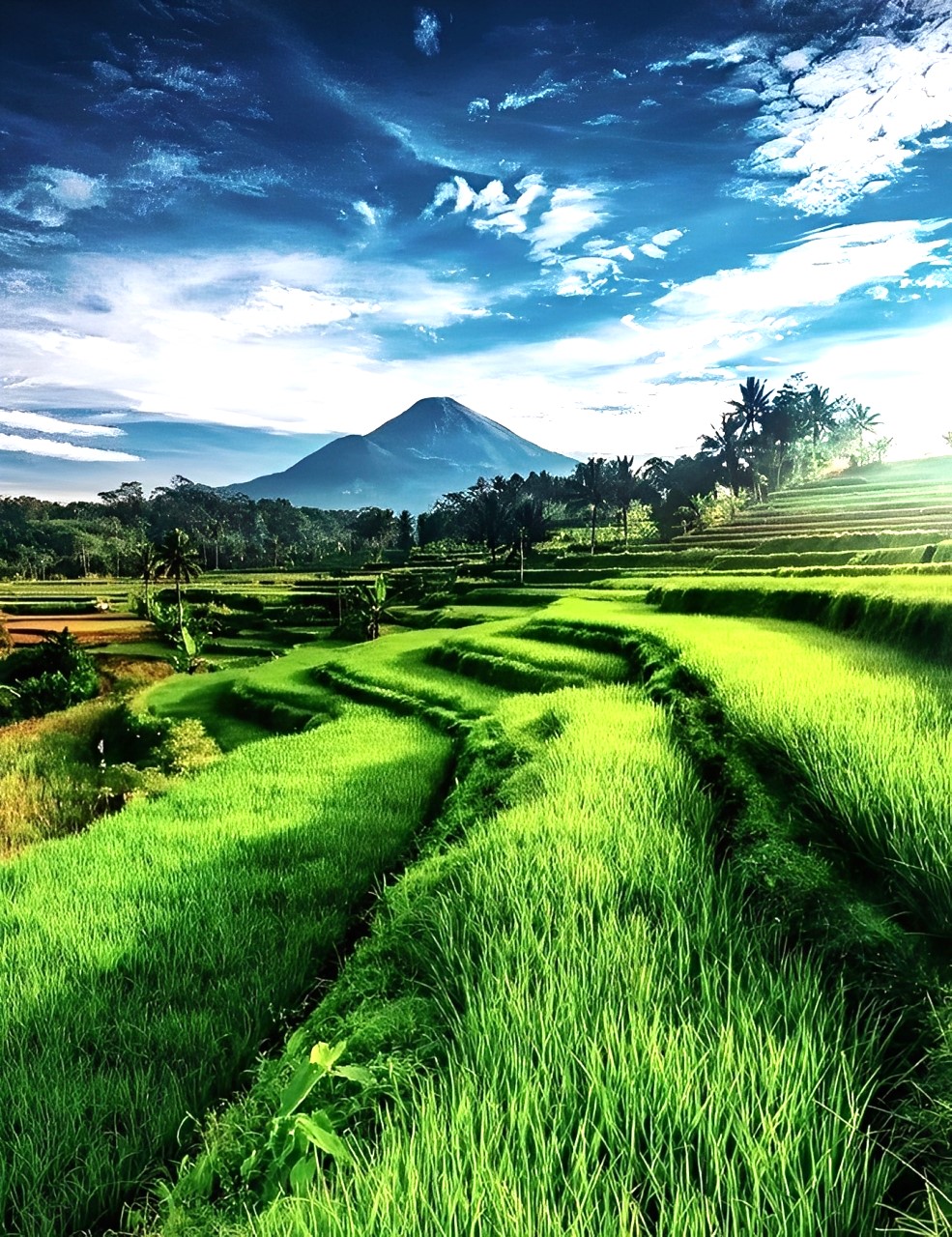 Pemandangan Desa Pengadangan Barat